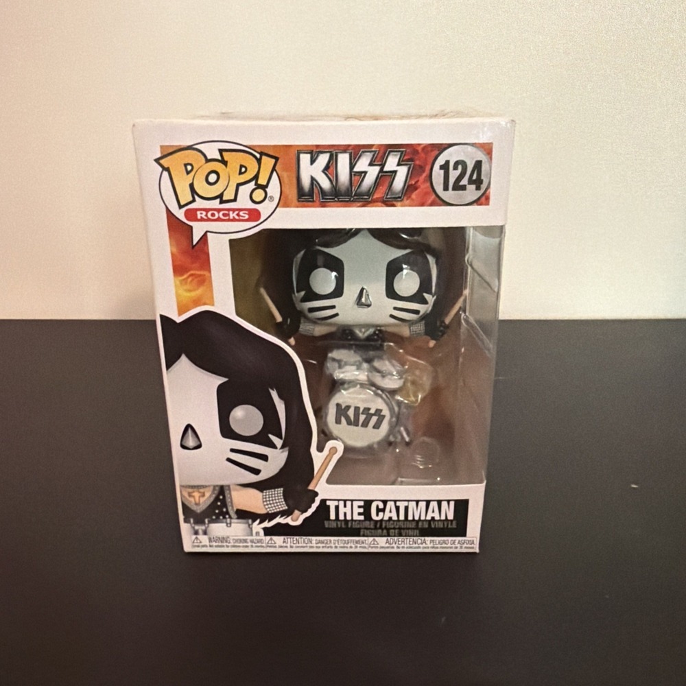 Funko Pop Rocks KISS The Catman Vinyl Figure 124 Peter Criss Drummer